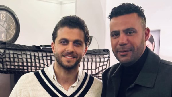 الفنان شريف الشعشاعي مع النجم محمد عادل امام 