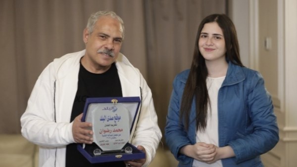 الفنان محمد رضوان مع أوركيد سامي 