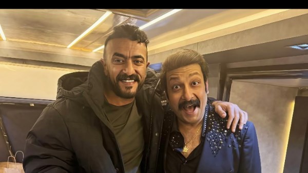 النجم محمد ثروت مع النجم أحمد العوضي 