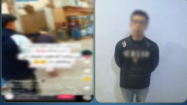 ضربه بالقلم |  القبض على طالب تعدى على شاب من ذوي الهمم بسوهاج