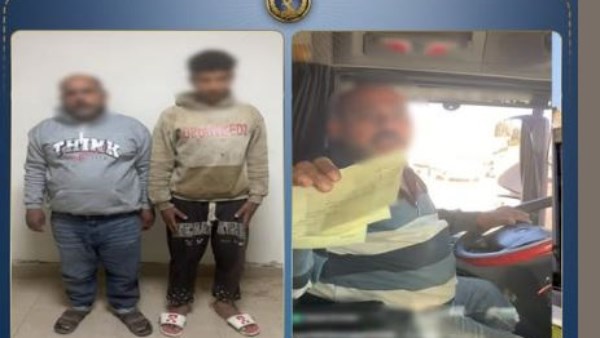 ضبط سائق ومساعده بعد الادعاء على ضابط مرور تحرير مخالفات مرورية دون وجه حق ببني سويف