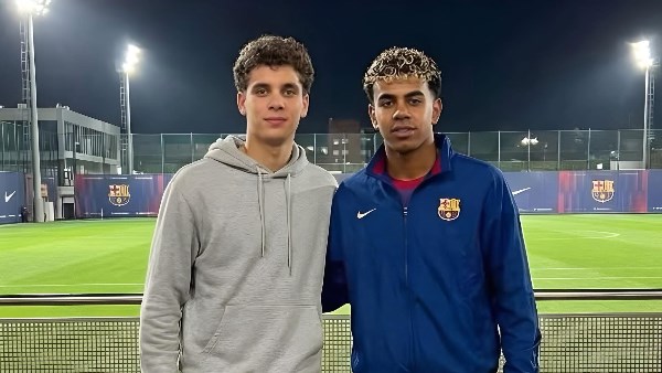 لامين يامال و حمزة عبد الكريم 