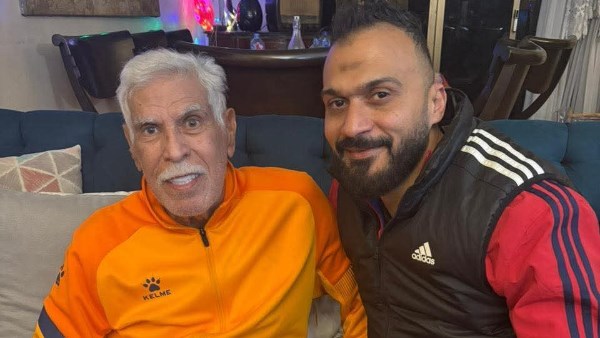 إبراهيم سعيد يزور حسن شحاتة في منزله