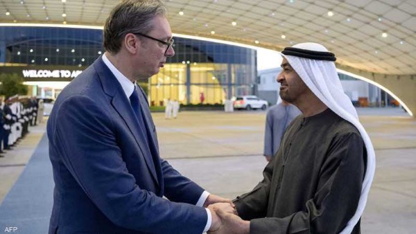 محمد بن زايد يلتقي الرئيس الصربي ويبحثان تطورات المنطقة والتعاون المشترك