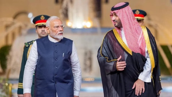 ولي العهد السعودي ورئيس الوزراء الهندي