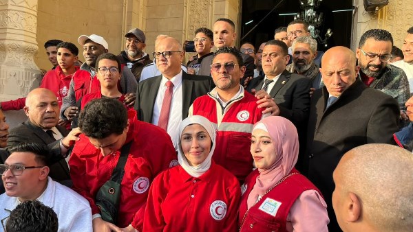 الهلال الأحمر المصري يشارك في تأمين احتفالات عيد الفطر