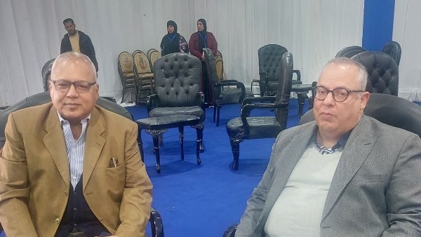 وزير الري السابق محمد عبد المطلب رفقة المهندس مصطفى أبو زيد 