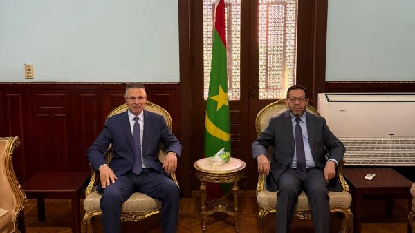 مندوب الجمهورية الإسلامية الموريتانية رفقة السفير فائد مصطفى 