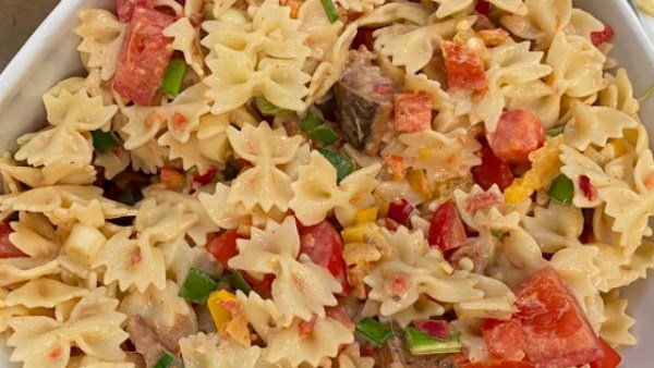 طريقة عمل مكرونة بالرنجة