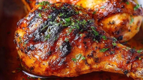 دبابيس دجاج مشوي بصوص الباربيكيو 