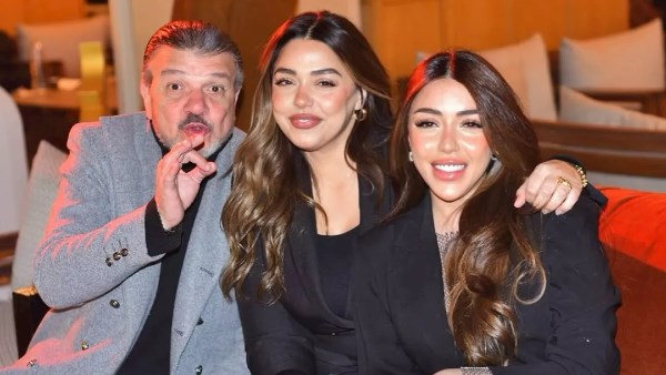 سارة سلامة تخطف الانظار رفقة والدها و شقشيتها فى سحور رمضانى