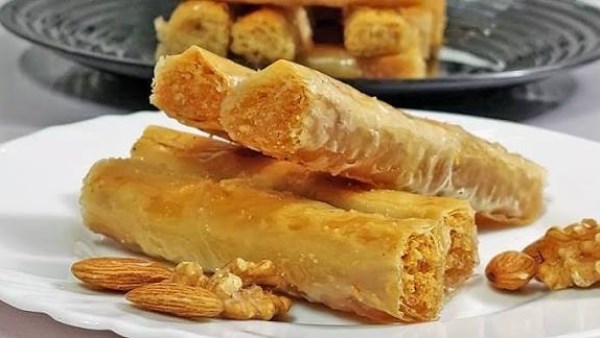 طريقة عمل الجلاش بحشوة الكنافة