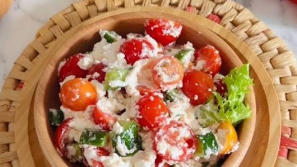 طريقة عمل سلاطة الجبنة القريش 