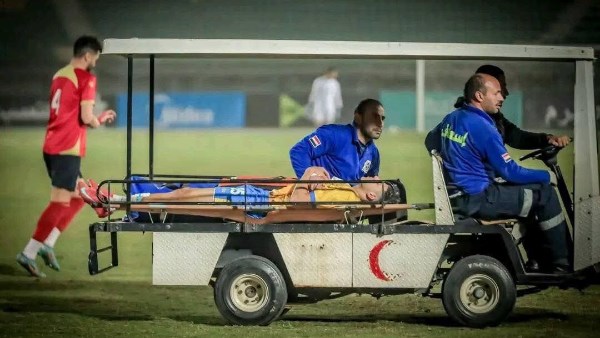 إصابة لاعب الإسماعيلي نادر فرج