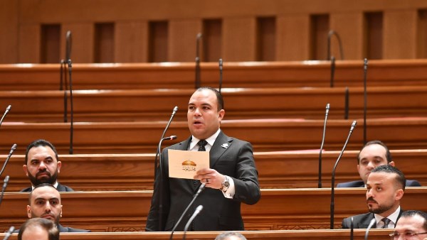 النائب أحمد عصام، رئيس الهيئة البرلمانية لحزب المؤتمر بمجلس النواب