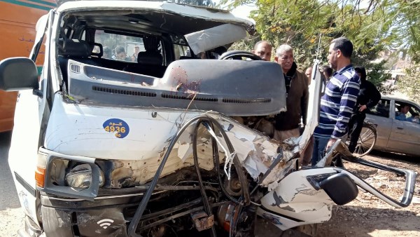 حادث تصادم في المنوفية 