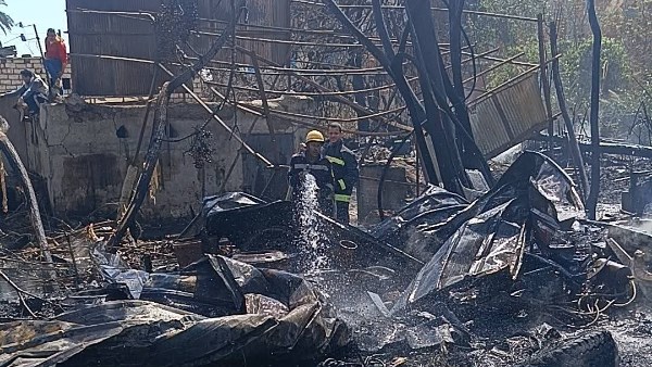 السيطرة علي حريق في المنوفية 