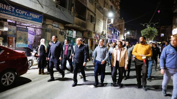 محافظ المنيا يقود حملة لازالة الاشغالات بحي شمال المدينة
