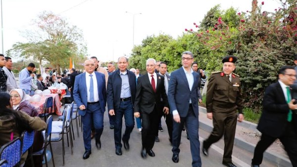 محافظ المنيا ورئيس الجامعة 