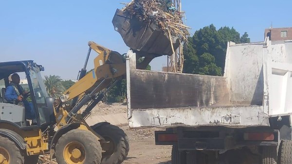 رفع 82 طنًا من المخلفات بقرى مركز أبنوب