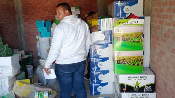 جانب من المضبوطات 