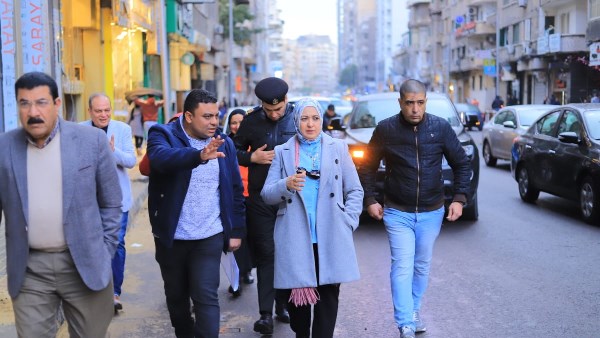 جولة ميدانية لنائب محافظ الإسكندرية لمتابعة مشروع توسعة شارع أبو قير