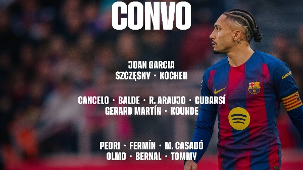 برشلونة يعلن قائمته لمواجهة أتلتيكو مدريد في إياب نصف نهائي كأس الملك