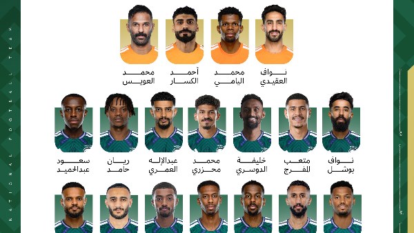 قاءمة المنتخب السعودي