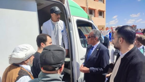 السكرتير العام خلال الجولة 