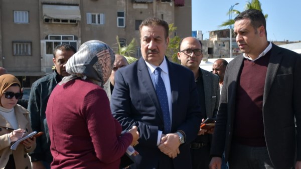 أبو ليمون يوجه بحصر المحال المغلقة بالسوق و تحسين مستوى النظافة و زيادة المسطحات الخضراء