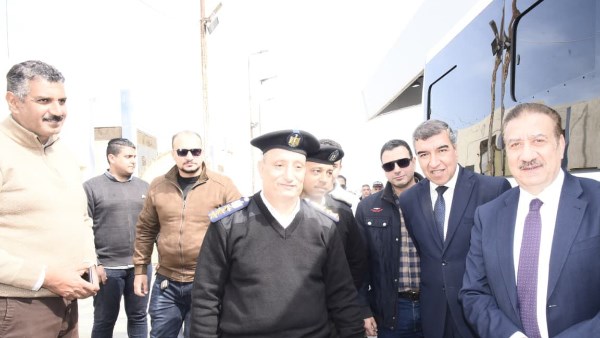 محافظ بورسعيد يتفقد منفذ الجميل الجمركي بحي غرب