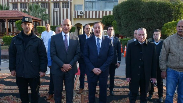 محافظ بورسعيد يزور قوات أمن بورسعيد لتقديم التهنئة لضباط وأفراد الشرطة