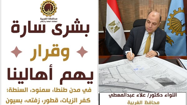 محافظ الغربية يعتمد تحديث المخططات الاستراتيجية لـ طنطا وسمنود والسنطة