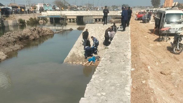 غرق بترعة القاصد بطنطا 