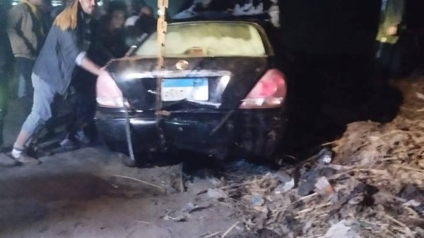 حادث انقلاب سيارة بالغربية 