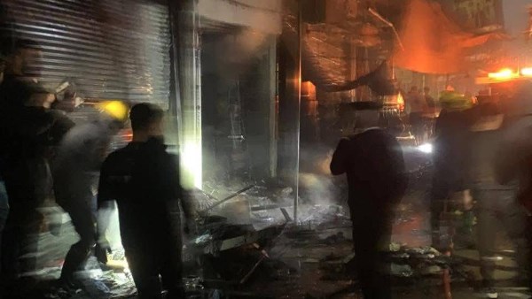 حريق هائل بالمحلة 