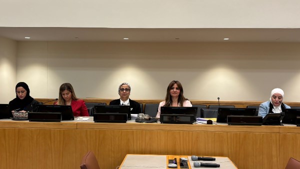 الوفد المصرى برئاسة المستشارة أمل عمار 