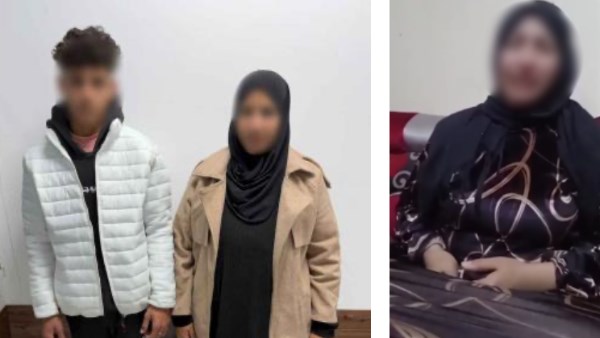 الشاب ووالدته