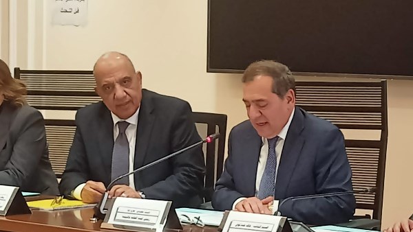 وزير الكهرباء خلال اللقاء