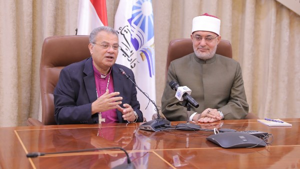 القس أندريه زكي ومفتي الجمهورية 