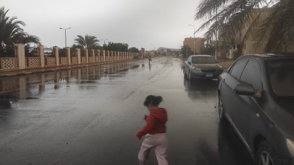 الأمطار بطور سيناء 