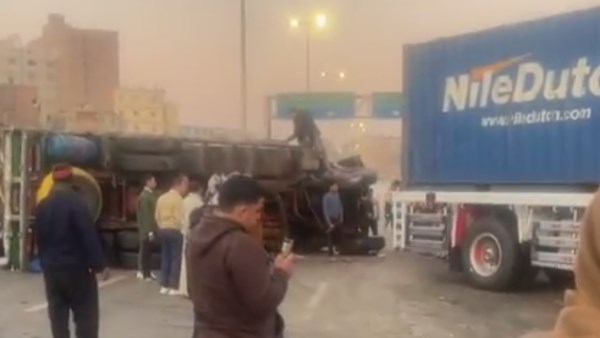 انقلاب سيارة نقل