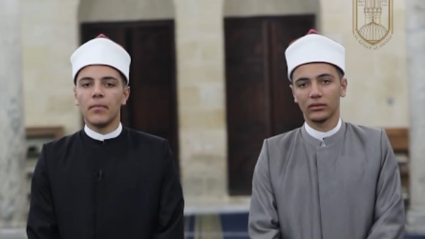 الطالبان التوأم الأزهري الحسن حسام رزق والحسين حسام رزق