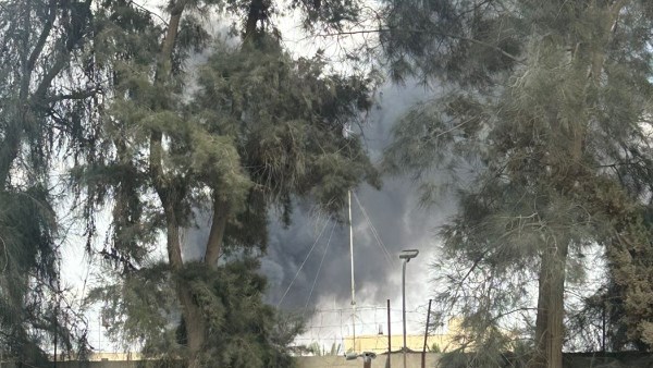 لقطة من الحريق 