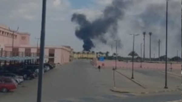 لقطة من الحريق 