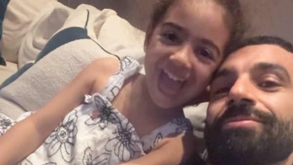 محمد صلاح و ابنته