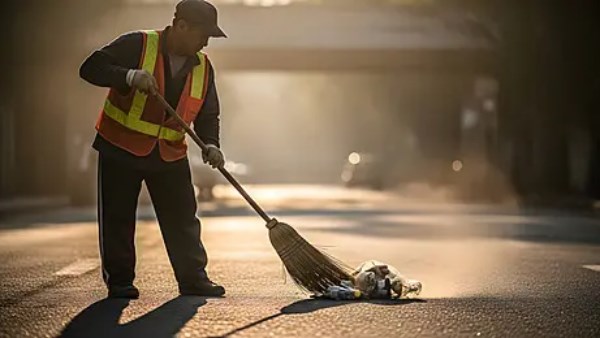 عامل النظافة