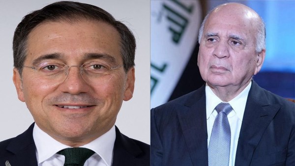 وزير الخارجية العراقي ونظيره الإسباني يَبحثان تداعيات الحرب وأزمة الطاقة العالمية