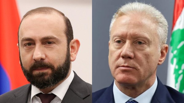 وزير الخارحية الأرميني يبحث مع نظيره اللبناني الأوضاع في الشرق الأوسط