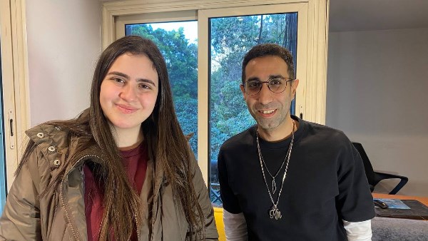 المخرج كريم العدل مع أوركيد سامي 